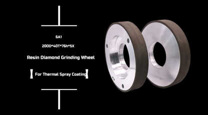 Diamond grinding wheel for thermal spraying coating industry