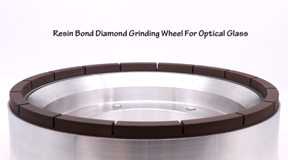 Resin diamond wheels for optical glass