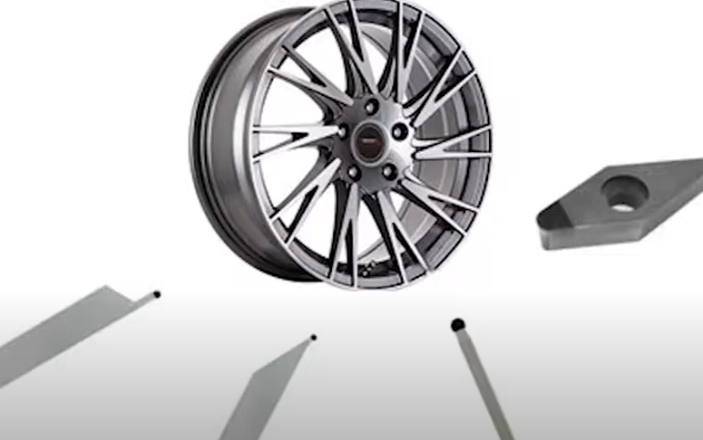 PCD wheel hub tools, turning aluminum alloy wheel hub rim for car