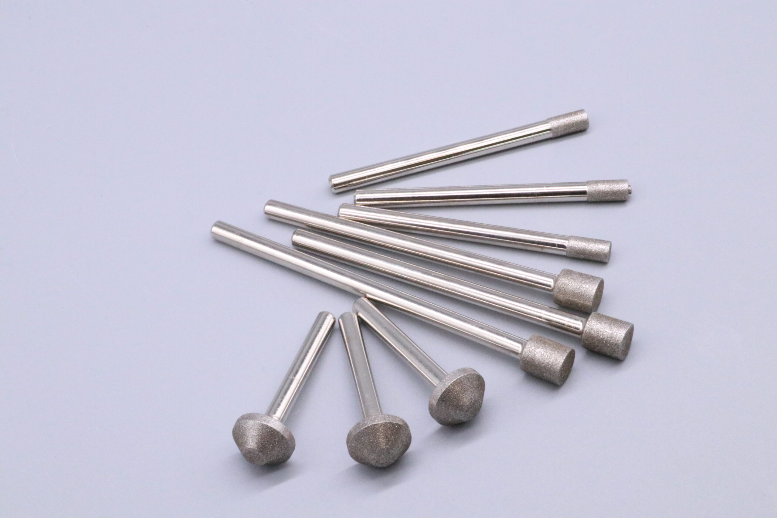 Bullet/Ball/Round/Flat Head Diamond Grinding Bits for (PH) martensitic stainless steel