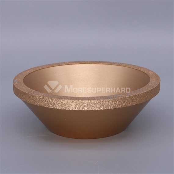 Vaccum brazed diamond grinding wheel for carbide thermal spraying industry